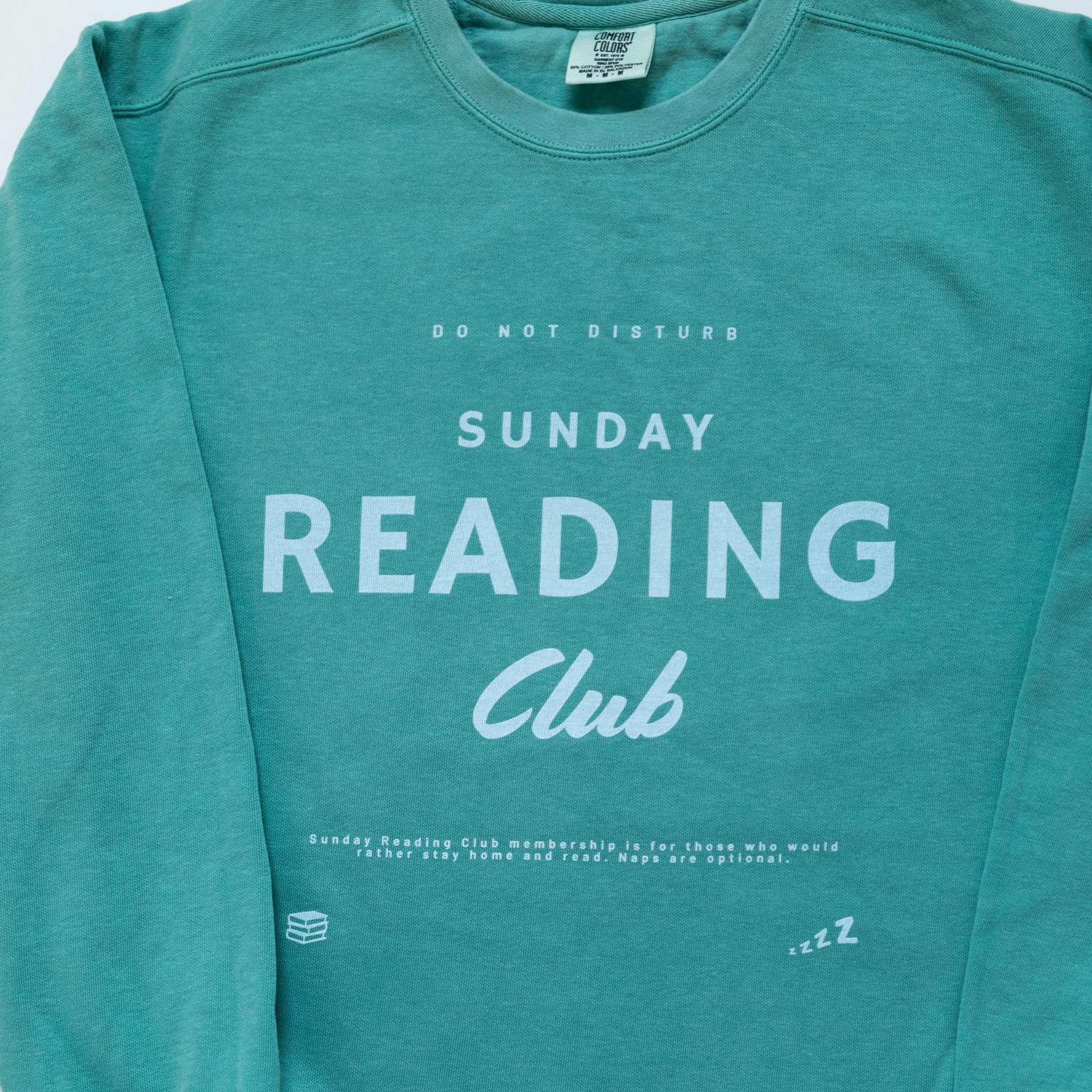Sunday Reading Club COMFORT COLORS Crewneck - Paige Creating